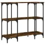 Konsole aus geräucherter Eichen-Ingenieurholz 102x35x90 cm von , Seitentische - Ref: Foro24-834147, Preis: 62,29 €, Rabatt: %