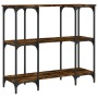 Konsole aus geräucherter Eichen-Ingenieurholz 102x35x90 cm von , Seitentische - Ref: Foro24-834147, Preis: 63,08 €, Rabatt: %