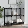 Mesa consola madera de ingeniería negra 102x35x90 cm by , Side tables - Ref: Foro24-834145, Price: 64,44 €, Discount: %
