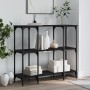 Mesa consola madera de ingeniería negra 102x35x90 cm de , Mesas auxiliares - Ref: Foro24-834145, Precio: 65,26 €, Descuento: %