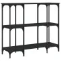 Mesa consola madera de ingeniería negra 102x35x90 cm by , Side tables - Ref: Foro24-834145, Price: 64,44 €, Discount: %