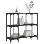 Mesa consola madera de ingeniería negra 102x35x90 cm by , Side tables - Ref: Foro24-834145, Price: 64,44 €, Discount: %