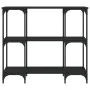 Mesa consola madera de ingeniería negra 102x35x90 cm by , Side tables - Ref: Foro24-834145, Price: 64,44 €, Discount: %