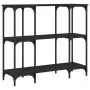 Mesa consola madera de ingeniería negra 102x35x90 cm by , Side tables - Ref: Foro24-834145, Price: 64,44 €, Discount: %