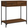 Mesa consola madera de ingeniería marrón roble 75x34,5x75 cm by , Side tables - Ref: Foro24-834179, Price: 58,88 €, Discount: %
