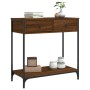 Mesa consola madera de ingeniería marrón roble 75x34,5x75 cm by , Side tables - Ref: Foro24-834179, Price: 58,88 €, Discount: %