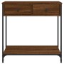 Mesa consola madera de ingeniería marrón roble 75x34,5x75 cm by , Side tables - Ref: Foro24-834179, Price: 58,88 €, Discount: %