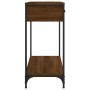 Mesa consola madera de ingeniería marrón roble 75x34,5x75 cm by , Side tables - Ref: Foro24-834179, Price: 58,88 €, Discount: %