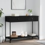 Mesa consola madera de ingeniería negra 100x34,5x75 cm by , Side tables - Ref: Foro24-834170, Price: 72,16 €, Discount: %