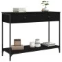 Mesa consola madera de ingeniería negra 100x34,5x75 cm by , Side tables - Ref: Foro24-834170, Price: 69,02 €, Discount: %