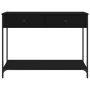 Mesa consola madera de ingeniería negra 100x34,5x75 cm by , Side tables - Ref: Foro24-834170, Price: 69,02 €, Discount: %