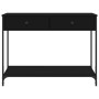 Mesa consola madera de ingeniería negra 100x34,5x75 cm by , Side tables - Ref: Foro24-834170, Price: 72,16 €, Discount: %