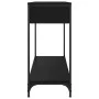 Mesa consola madera de ingeniería negra 100x34,5x75 cm by , Side tables - Ref: Foro24-834170, Price: 69,02 €, Discount: %