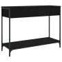 Mesa consola madera de ingeniería negra 100x34,5x75 cm by , Side tables - Ref: Foro24-834170, Price: 69,02 €, Discount: %