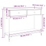 Mesa consola madera de ingeniería negra 100x34,5x75 cm by , Side tables - Ref: Foro24-834170, Price: 72,16 €, Discount: %