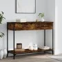 Mesa consola madera contrachapada roble ahumado 100x34,5x75 cm by , Side tables - Ref: Foro24-834172, Price: 63,84 €, Discoun...