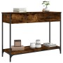 Konsole aus geräucherter Eichenholz-Sperrholzplatte, 100x34,5x75 cm. von , Seitentische - Ref: Foro24-834172, Preis: 64,67 €,...