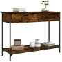 Mesa consola madera contrachapada roble ahumado 100x34,5x75 cm by , Side tables - Ref: Foro24-834172, Price: 63,84 €, Discoun...