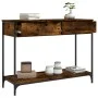 Mesa consola madera contrachapada roble ahumado 100x34,5x75 cm by , Side tables - Ref: Foro24-834172, Price: 63,84 €, Discoun...