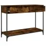 Mesa consola madera contrachapada roble ahumado 100x34,5x75 cm by , Side tables - Ref: Foro24-834172, Price: 63,84 €, Discoun...