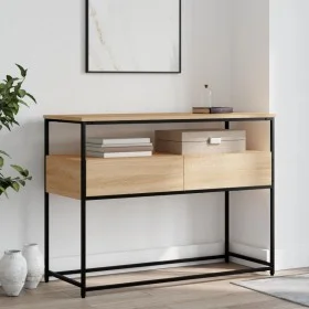 Konsole aus Sonoma-Eichen-Ingenieurholz 100x40x75 cm von , Seitentische - Ref: Foro24-834151, Preis: 66,99 €, Rabatt: %