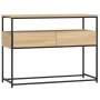 Mesa consola madera de ingeniería roble Sonoma 100x40x75 cm de , Mesas auxiliares - Ref: Foro24-834151, Precio: 66,68 €, Desc...