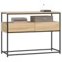 Mesa consola madera de ingeniería roble Sonoma 100x40x75 cm de , Mesas auxiliares - Ref: Foro24-834151, Precio: 66,68 €, Desc...