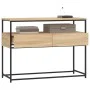 Mesa consola madera de ingeniería roble Sonoma 100x40x75 cm de , Mesas auxiliares - Ref: Foro24-834151, Precio: 66,68 €, Desc...