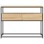 Mesa consola madera de ingeniería roble Sonoma 100x40x75 cm de , Mesas auxiliares - Ref: Foro24-834151, Precio: 66,68 €, Desc...