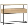 Mesa consola madera de ingeniería roble Sonoma 100x40x75 cm de , Mesas auxiliares - Ref: Foro24-834151, Precio: 66,68 €, Desc...