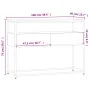 Mesa consola madera de ingeniería roble Sonoma 100x40x75 cm de , Mesas auxiliares - Ref: Foro24-834151, Precio: 66,68 €, Desc...