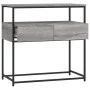 Ingenieurholz-Konsolentisch in Sonoma-Grau 75x40x75 cm von , Seitentische - Ref: Foro24-834158, Preis: 57,86 €, Rabatt: %