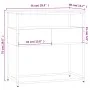 Ingenieurholz-Konsolentisch in Sonoma-Grau 75x40x75 cm von , Seitentische - Ref: Foro24-834158, Preis: 57,86 €, Rabatt: %