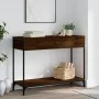 Mesa consola madera de ingeniería marrón roble 100x34,5x75 cm by , Side tables - Ref: Foro24-834164, Price: 76,86 €, Discount: %