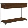 Mesa consola madera de ingeniería marrón roble 100x34,5x75 cm by , Side tables - Ref: Foro24-834164, Price: 76,86 €, Discount: %