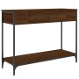 Mesa consola madera de ingeniería marrón roble 100x34,5x75 cm by , Side tables - Ref: Foro24-834164, Price: 78,07 €, Discount: %