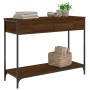 Ingenieurholz-Konsolentisch in Eichenbraun 100x34,5x75 cm von , Seitentische - Ref: Foro24-834164, Preis: 78,07 €, Rabatt: %