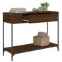Ingenieurholz-Konsolentisch in Eichenbraun 100x34,5x75 cm von , Seitentische - Ref: Foro24-834164, Preis: 78,07 €, Rabatt: %
