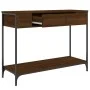 Ingenieurholz-Konsolentisch in Eichenbraun 100x34,5x75 cm von , Seitentische - Ref: Foro24-834164, Preis: 78,07 €, Rabatt: %