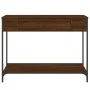 Mesa consola madera de ingeniería marrón roble 100x34,5x75 cm by , Side tables - Ref: Foro24-834164, Price: 76,86 €, Discount: %