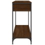Ingenieurholz-Konsolentisch in Eichenbraun 100x34,5x75 cm von , Seitentische - Ref: Foro24-834164, Preis: 78,07 €, Rabatt: %