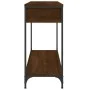 Mesa consola madera de ingeniería marrón roble 100x34,5x75 cm by , Side tables - Ref: Foro24-834164, Price: 76,86 €, Discount: %