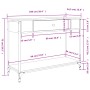 Mesa consola madera de ingeniería marrón roble 100x34,5x75 cm by , Side tables - Ref: Foro24-834164, Price: 78,07 €, Discount: %