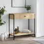 Mesa consola madera de ingeniería roble Sonoma 75x34,5x75 cm by , Side tables - Ref: Foro24-834166, Price: 55,95 €, Discount: %
