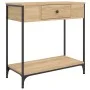 Mesa consola madera de ingeniería roble Sonoma 75x34,5x75 cm by , Side tables - Ref: Foro24-834166, Price: 55,95 €, Discount: %