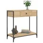 Mesa consola madera de ingeniería roble Sonoma 75x34,5x75 cm by , Side tables - Ref: Foro24-834166, Price: 55,95 €, Discount: %