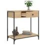 Mesa consola madera de ingeniería roble Sonoma 75x34,5x75 cm by , Side tables - Ref: Foro24-834166, Price: 55,95 €, Discount: %