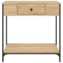 Konsole aus Sonoma-Eichen-Ingenieurholz 75x34,5x75 cm von , Seitentische - Ref: Foro24-834166, Preis: 56,72 €, Rabatt: %
