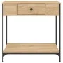 Mesa consola madera de ingeniería roble Sonoma 75x34,5x75 cm by , Side tables - Ref: Foro24-834166, Price: 55,95 €, Discount: %
