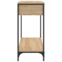 Konsole aus Sonoma-Eichen-Ingenieurholz 75x34,5x75 cm von , Seitentische - Ref: Foro24-834166, Preis: 56,72 €, Rabatt: %